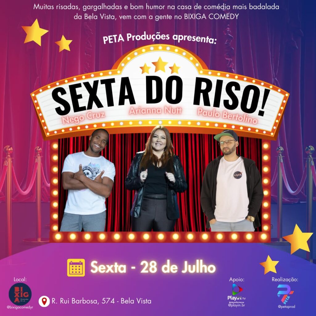 Produtora apresenta a “Sexta do Riso"